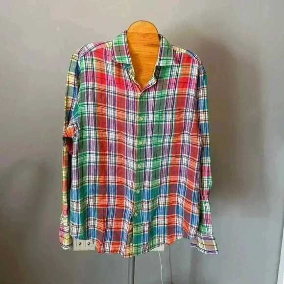 *Tommy Bahamas Madras Men’s Button-up Size S - Picture 2 of 7